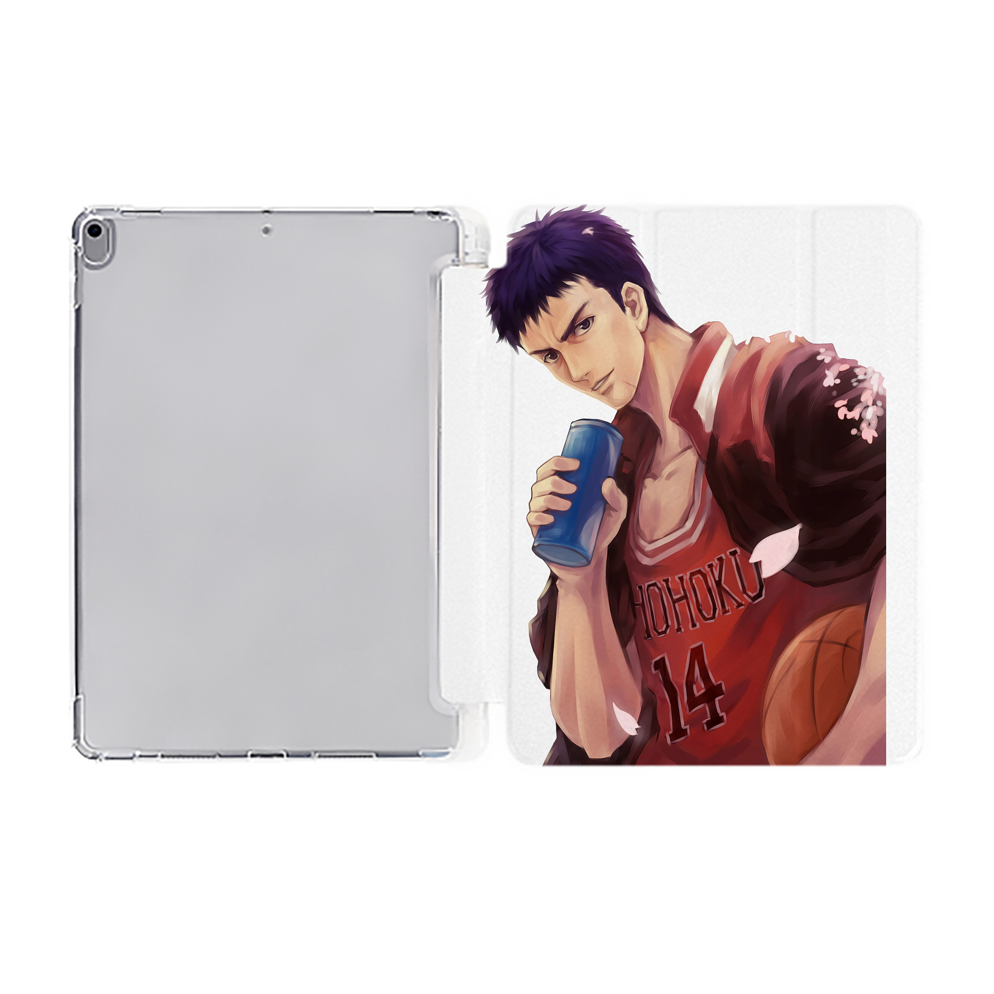 （画像用） SLAM DUNK／スラムダンク IPad ケース ペン収納付き 三つ折りスタンド PUレザー×シリコン 対応機種9.5/10.5/10.9インチ